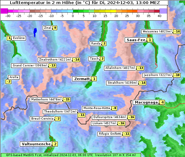 Temperatur, 3. 12. 2024