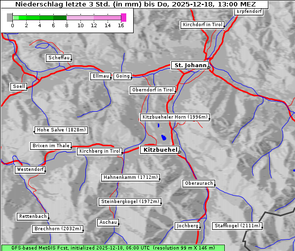 Niederschlag, 18. 12. 2025