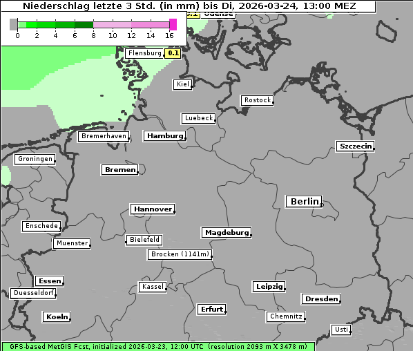Niederschlag, 24. 3. 2026