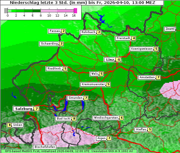 Niederschlag, 10. 4. 2026