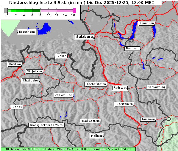 Niederschlag, 25. 12. 2025