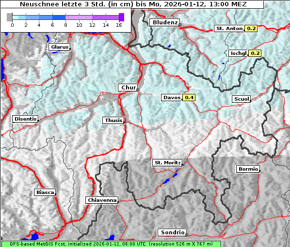 Neuschnee, 12. 1. 2026