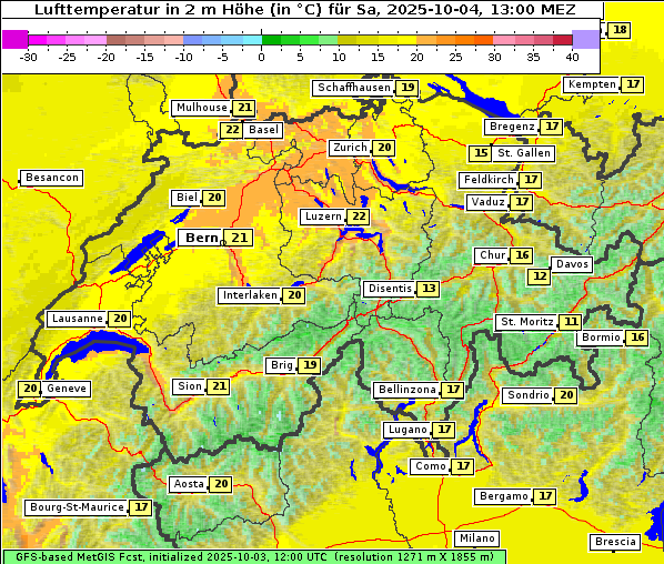 Temperatur, 4. 10. 2025