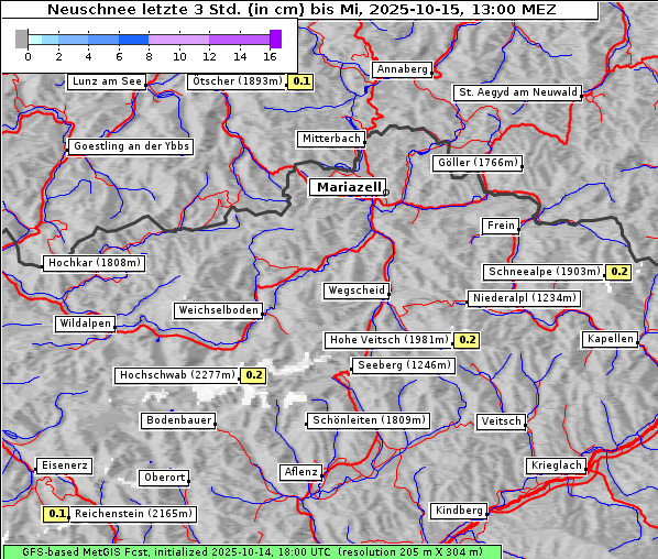 Neuschnee, 15. 10. 2025