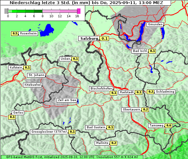 Niederschlag, 11. 9. 2025