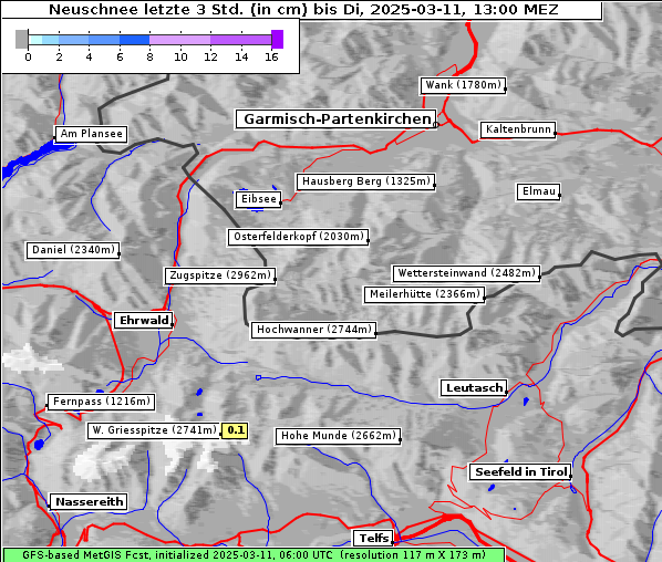 Neuschnee, 11. 3. 2025