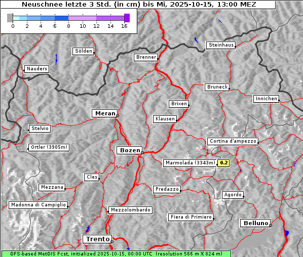Neuschnee, 15. 10. 2025