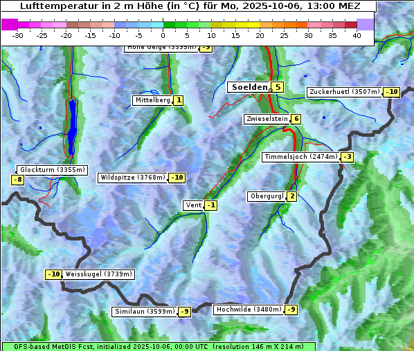 Temperatur, 6. 10. 2025