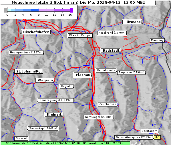 Neuschnee, 13. 4. 2026