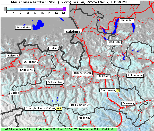 Neuschnee, 5. 10. 2025