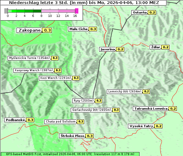 Niederschlag, 6. 4. 2026