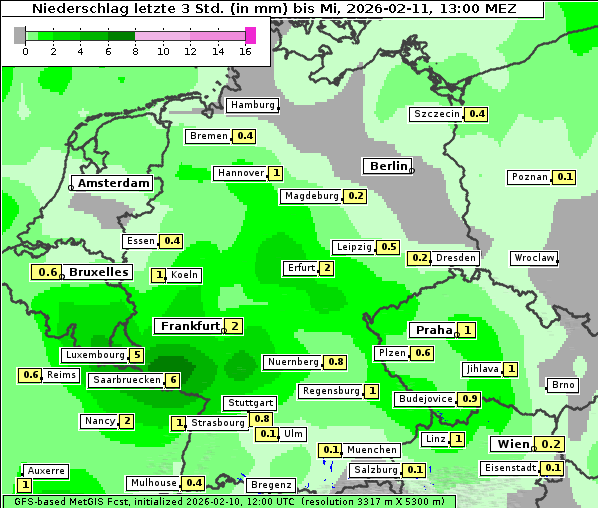 Niederschlag, 11. 2. 2026