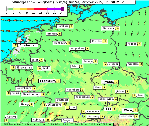Wind, 19. 7. 2025