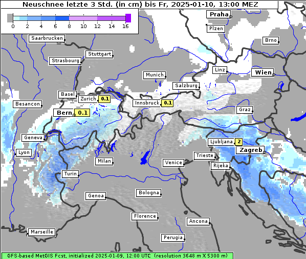 Neuschnee, 10. 1. 2025