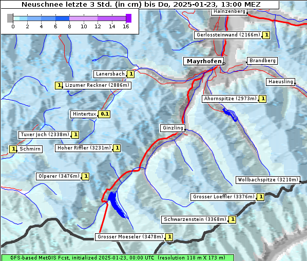 Neuschnee, 23. 1. 2025