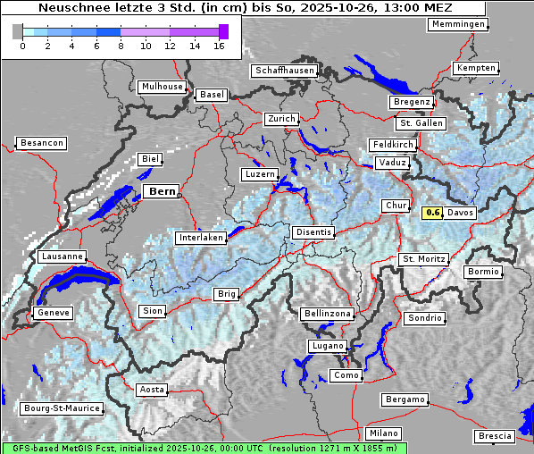 Neuschnee, 26. 10. 2025