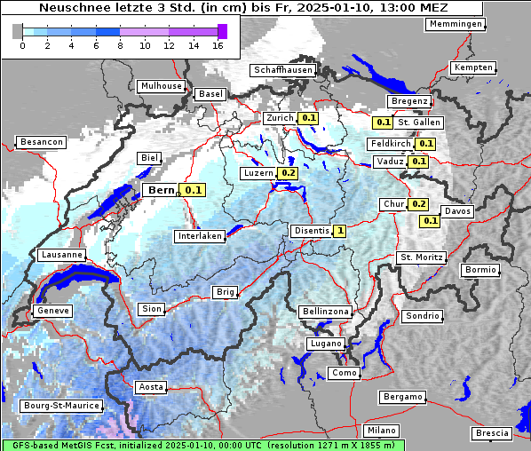 Neuschnee, 10. 1. 2025