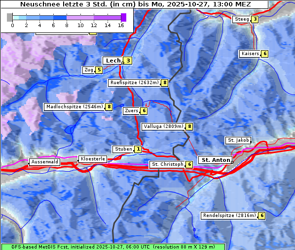 Neuschnee, 27. 10. 2025