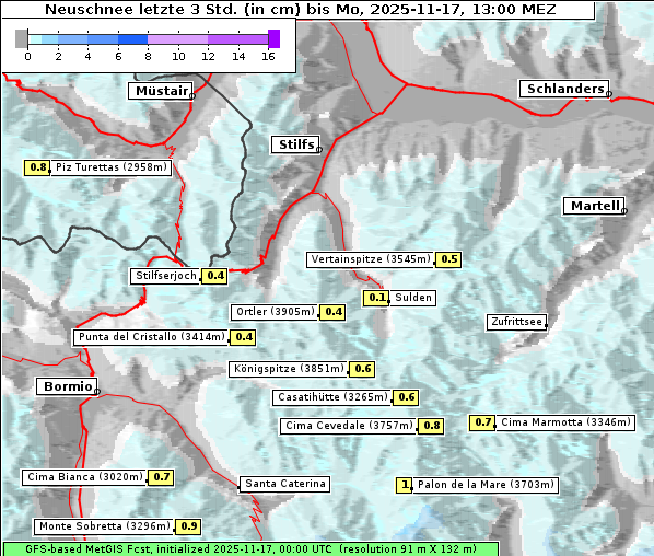 Neuschnee, 17. 11. 2025