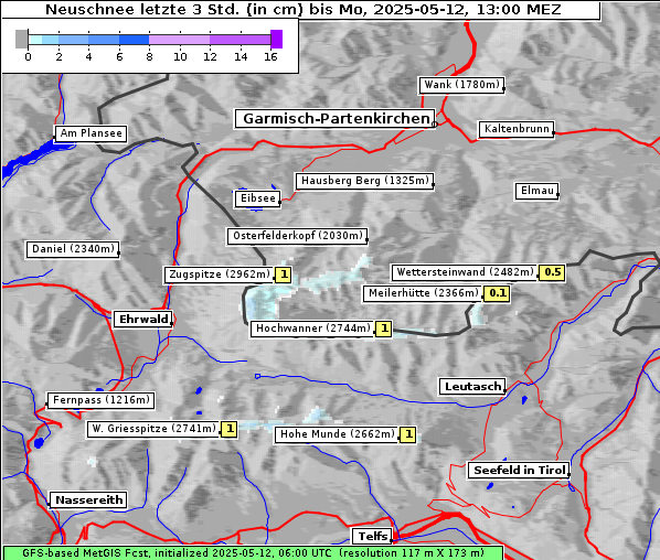 Neuschnee, 12. 5. 2025