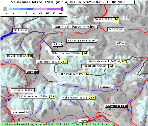 Neuschnee, 5. 10. 2025