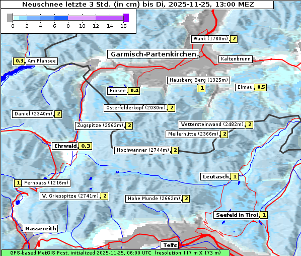 Neuschnee, 25. 11. 2025