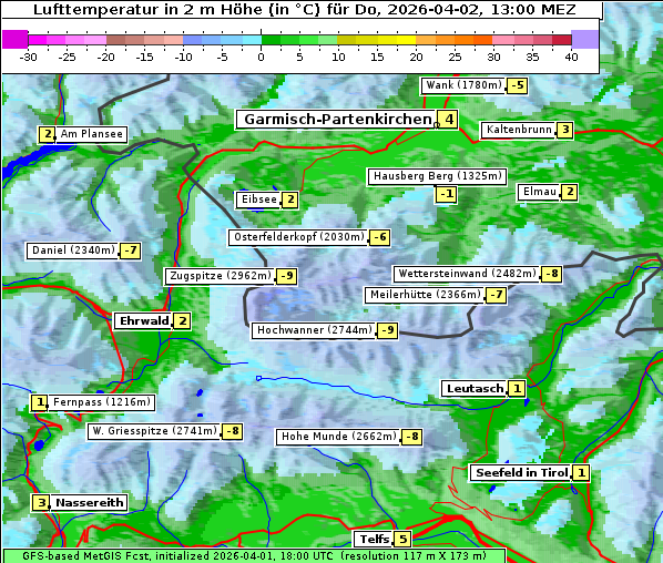 Temperatur, 2. 4. 2026