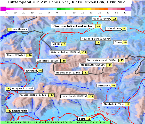 Temperatur, 6. 1. 2026