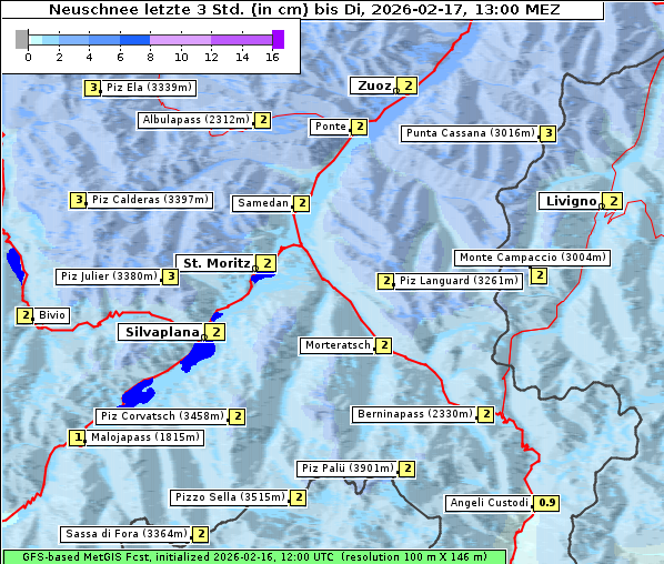 Neuschnee, 17. 2. 2026