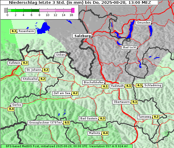 Niederschlag, 28. 8. 2025
