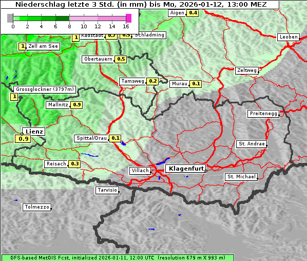 Niederschlag, 12. 1. 2026