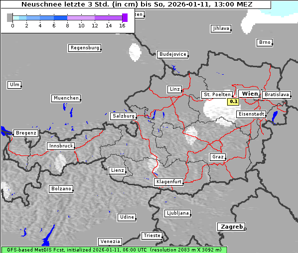 Neuschnee, 11. 1. 2026