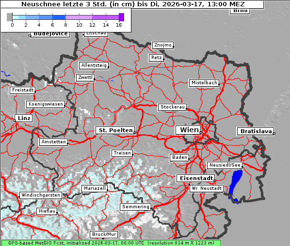 Neuschnee, 17. 3. 2026