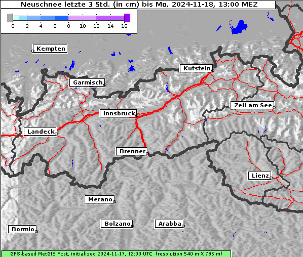 Neuschnee, 18. 11. 2024