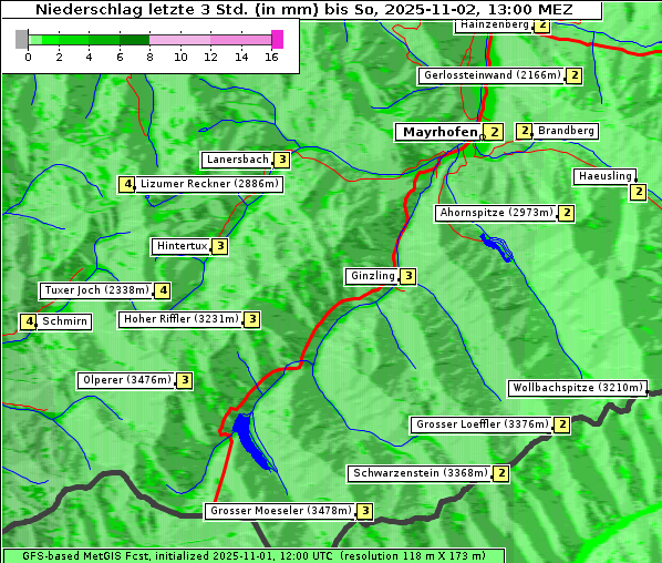Niederschlag, 2. 11. 2025