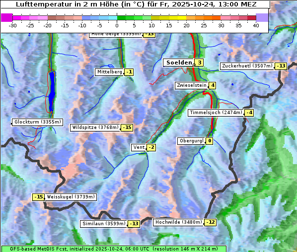 Temperatur, 24. 10. 2025