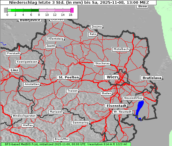 Niederschlag, 8. 11. 2025