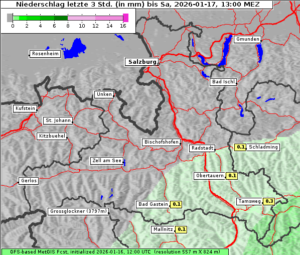 Niederschlag, 17. 1. 2026