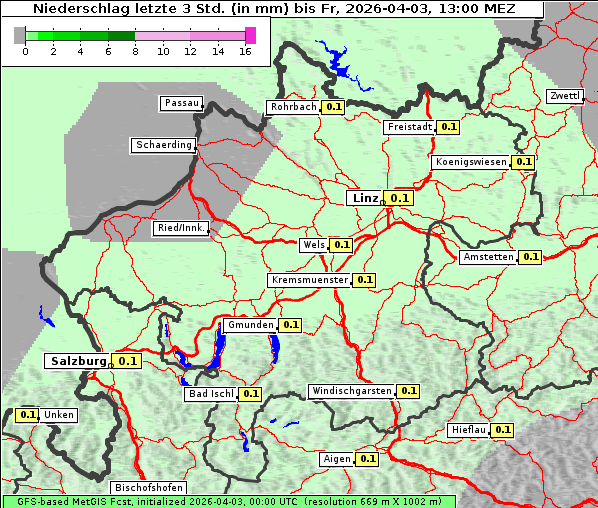 Niederschlag, 3. 4. 2026