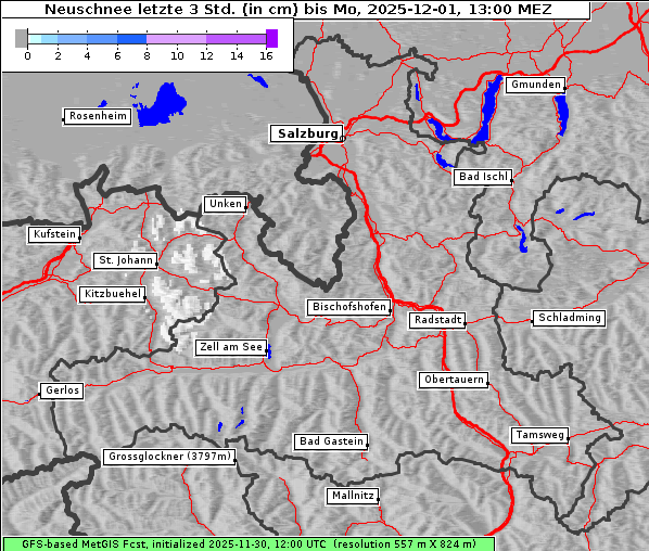 Neuschnee, 1. 12. 2025