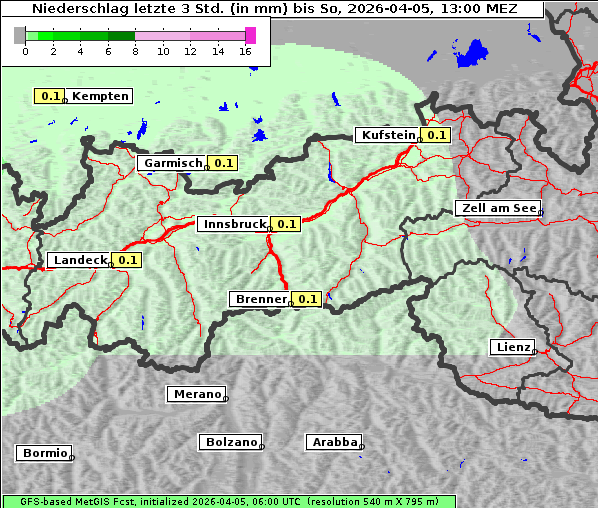 Niederschlag, 5. 4. 2026