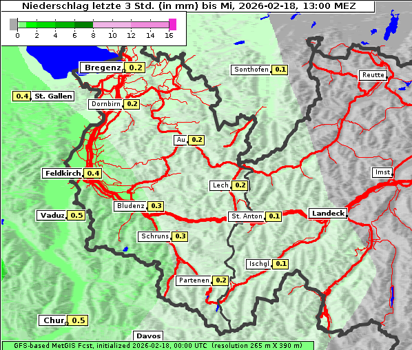 Niederschlag, 18. 2. 2026