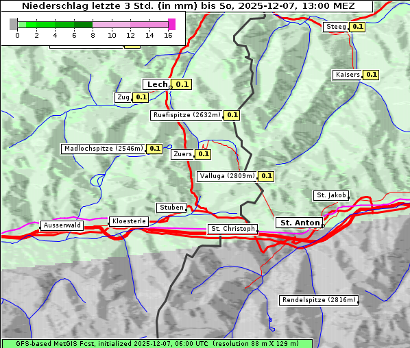 Niederschlag, 7. 12. 2025