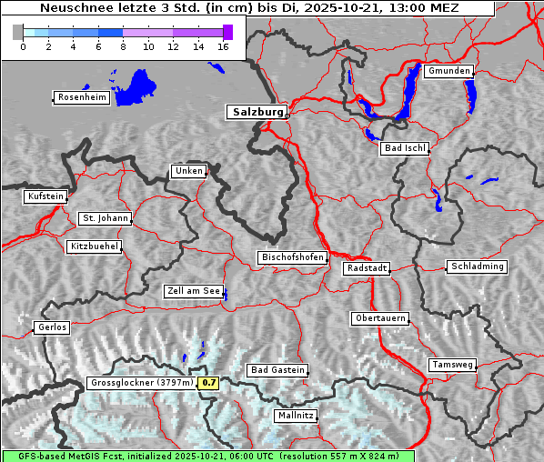 Neuschnee, 21. 10. 2025