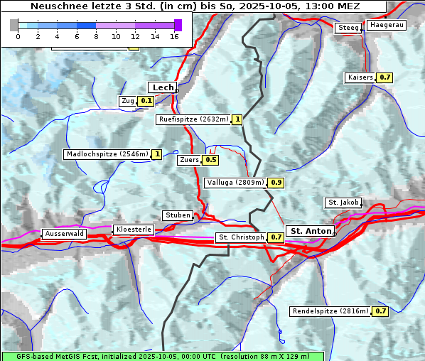 Neuschnee, 5. 10. 2025