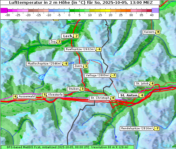 Temperatur, 5. 10. 2025
