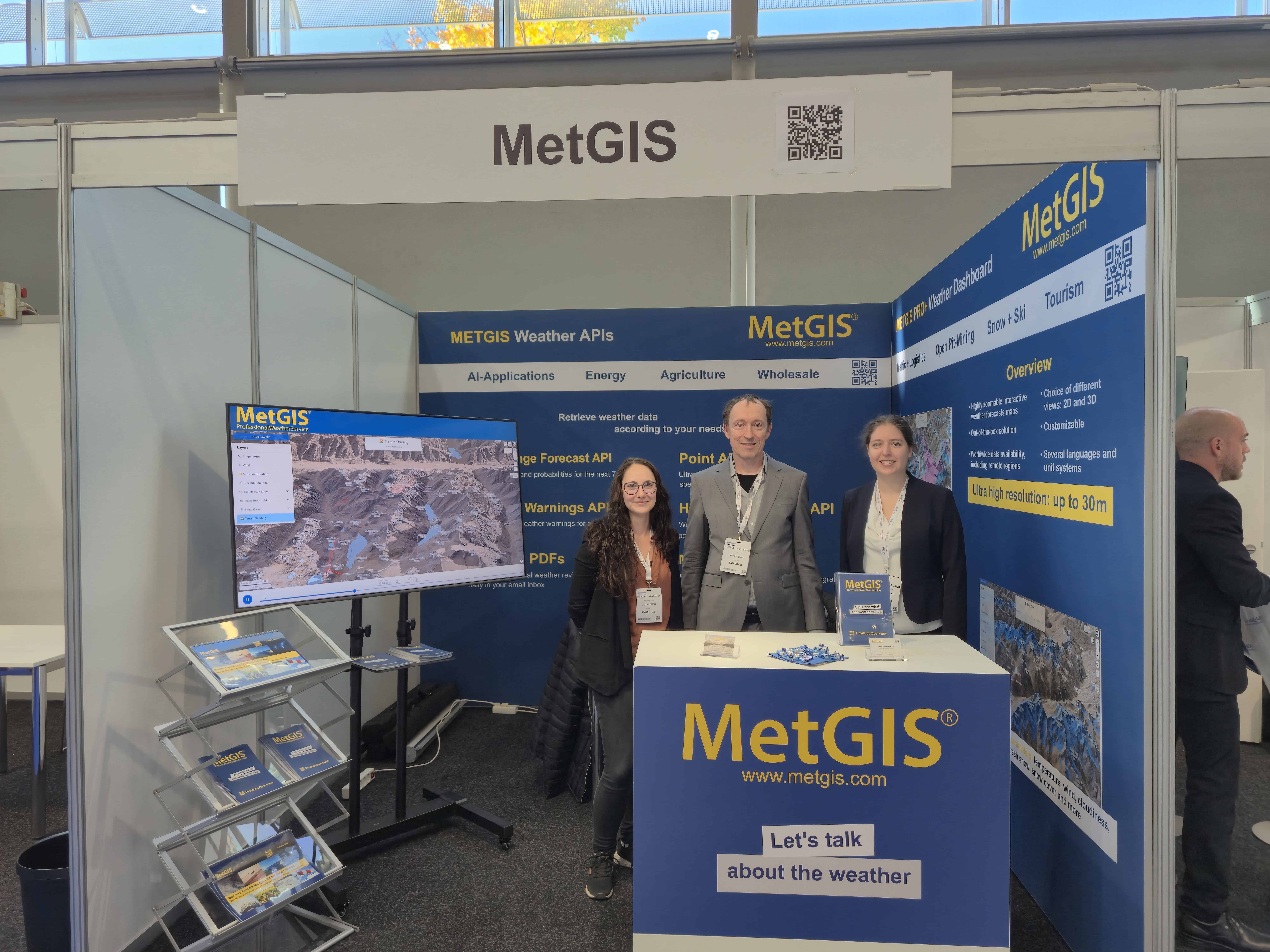 MetGIS booth at the exhibition